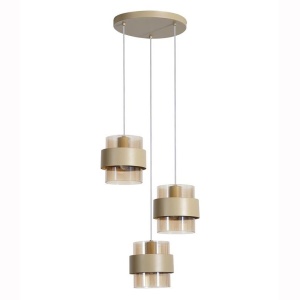 Lustra cu 3 pendule stil scandinav Royal chihlimbar 624547 universul-luminii.ro