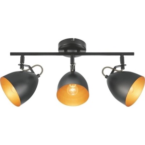 Lustra cu 3 spoturi metal negru LASABEZ