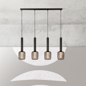 Lustra cu 4 pendule design minimalist Dulwich 111817 universul-luminii.ro