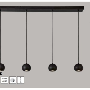 Lustra cu 4 pendule design modern Eindhoven 110277 universul-luminii.ro