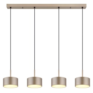 Lustra cu 4 Pendule LED sampanie negru RAYMOND - Img 3