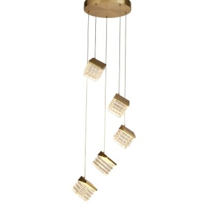 Lustra cu 5 pendule LED Cuboid 624667 universul-luminii.ro