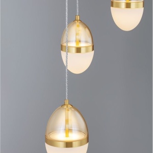 Lustra cu 5 pendule LED design modern Egna 147987 universul-luminii.ro
