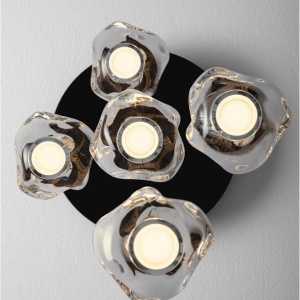 Lustra cu 5 pendule LED design modern IFOS - Img 5