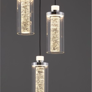 Lustra cu 5 pendule LED design modern LUNE 152057 universul-luminii.ro