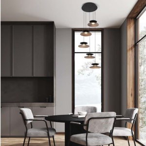 Lustra cu 5 pendule LED design modern Morfi 236757 universul-luminii.ro