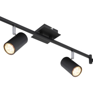 Lustra cu 6 spoturi directionabile design modern ROBBY negru mat - Img 4