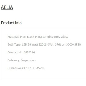 Lustra cu 9 pendule LED design modern AELIA 152297 universul-luminii.ro