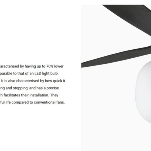 Lustra cu Ventilator si telecomanda AMELIA L BALL LED negru 217007 universul-luminii.ro