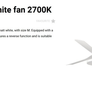 Lustra cu Ventilator si telecomanda PUNT TAK M alb 2700K - Img 2