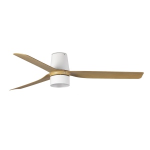 Lustra cu Ventilator tavan si telecomanda PUNT TUB M TEK alb/artar 4000K