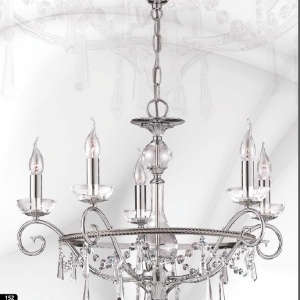 Lustra de LUX cristal Asfour fabricat manual diam.66cm Irina 2545/5 Bejorama 54017 universul-luminii.ro