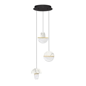 Lustra decorativa cu 3 pendule LED 2700K DORIN