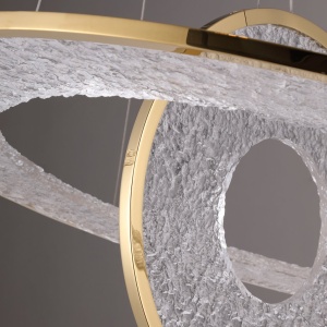 Lustra decorativa metal auriu, acrilic LED Alexia 621727 universul-luminii.ro