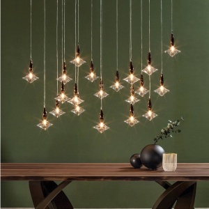 Lustra deosebita cu 3 pendule design LUX Étoile 02 173887 universul-luminii.ro