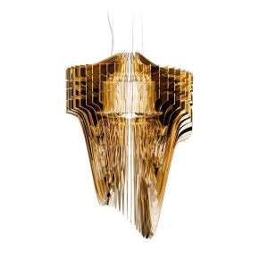 Lustra design Art Deco realizata manual Aria Medium Gold