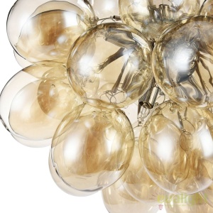 Lustra design deosebit diam. 60cm Balbo chihlimbar MYMOD112-08-G - Img 4