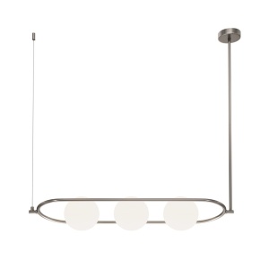 Lustra design deosebit Erich nickel 3L 118667 universul-luminii.ro