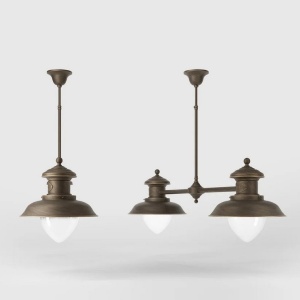 Lustra design italian din alama si sticla Al Mare - Img 5
