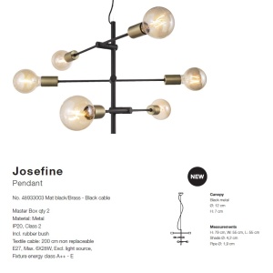 Lustra design minimalist Josefine 48933003 NL 72257 universul-luminii.ro