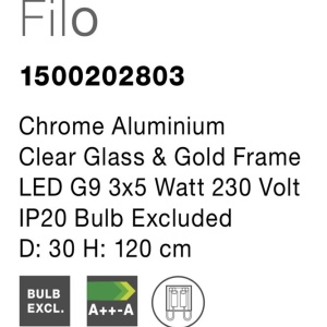 Lustra design modern 30cm Filo 3L NVL-1500202803 78217 universul-luminii.ro