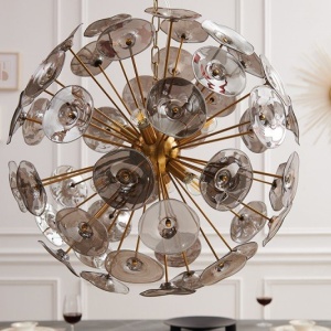 Lustra design modern Infinity Home auriu 149307 universul-luminii.ro