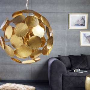 Lustra design modern Infinity Home auriu 234117 universul-luminii.ro
