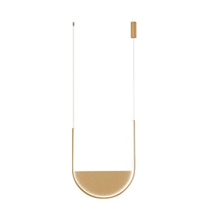 Lustra design modern LED DECO auriu/ sampanie - Img 1