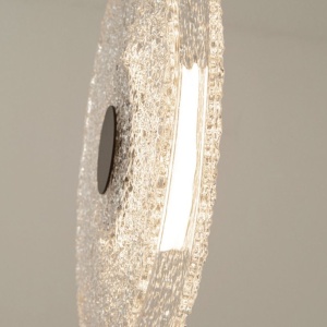 Lustra design modern LED DECO negru/ transparent - Img 5