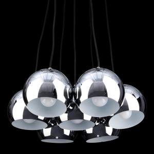 Lustra design modern Noa 7 chrome/white 69407 universul-luminii.ro