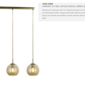 Lustra design modern Pendants 3L 1623-3AM SRT - Img 4