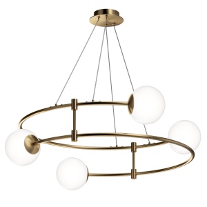 Lustra design ultramodern minimalist Balance 4L auriu 200987 universul-luminii.ro