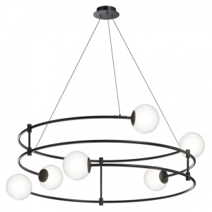 Lustra design ultramodern minimalist Balance 6L negru