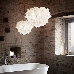 Lustra design unicat realizat manual Veli Frunze M, 45cm 214587 universul-luminii.ro