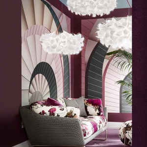 Lustra design unicat realizata manual Clizia Mama Non Mama White, 78cm 214867 universul-luminii.ro