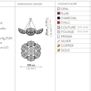 Lustra design unicat realizata manual Veli 7 Gold 214697 universul-luminii.ro