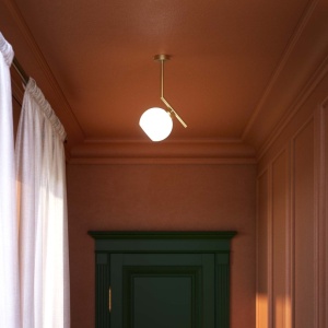 Lustra din alama stil modern Art Deco Spheres - Img 12