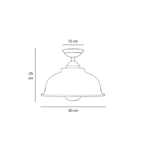 Lustra exterior IP44 realizat manual din alama Lipari - Img 3