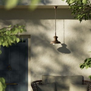 Lustra exterior IP44 realizata manual din alama Amalfi - Img 11