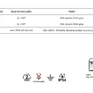 Lustra iluminat exterior clasic IP54 MAYA 135997 universul-luminii.ro