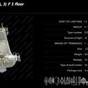Lustra Imperial cristal Bohemia diametru 60cm 92587 universul-luminii.ro