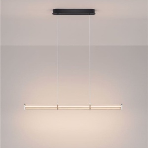 Lustra LED 2700K suspendata design liniar PHEME nickel satinat - Img 4