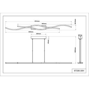 Lustra LED aluminiu negru mat BOYD - Img 5