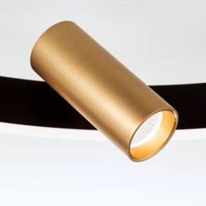 Lustra LED aplicata cu 3 spoturi BERLIN negru/auriu - Img 5