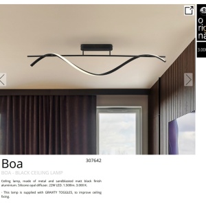 Lustra LED aplicata design modern Boa 161307 universul-luminii.ro
