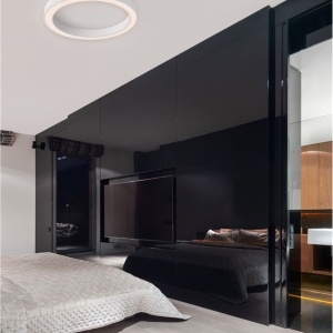 Lustra LED aplicata design modern OPAL 60W alba - Img 2