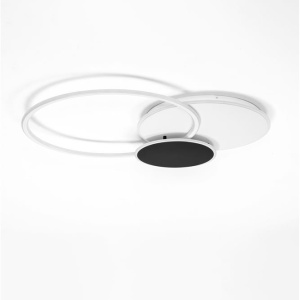 Lustra LED aplicata stil modern RUBIC alb negru - Img 3