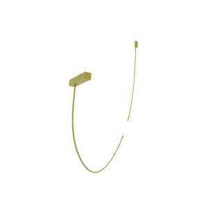 Lustra LED arcuita design modern Line auriu - Img 3