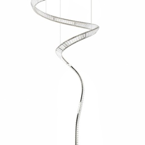 Lustra LED casa scarii design deosebit CHARMES 1A crom - Img 11
