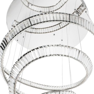 Lustra LED casa scarii design deosebit CHARMES 2B crom - Img 13